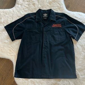 Harley-Davidson Men’s Burning Skull Short Sleeve Shirt